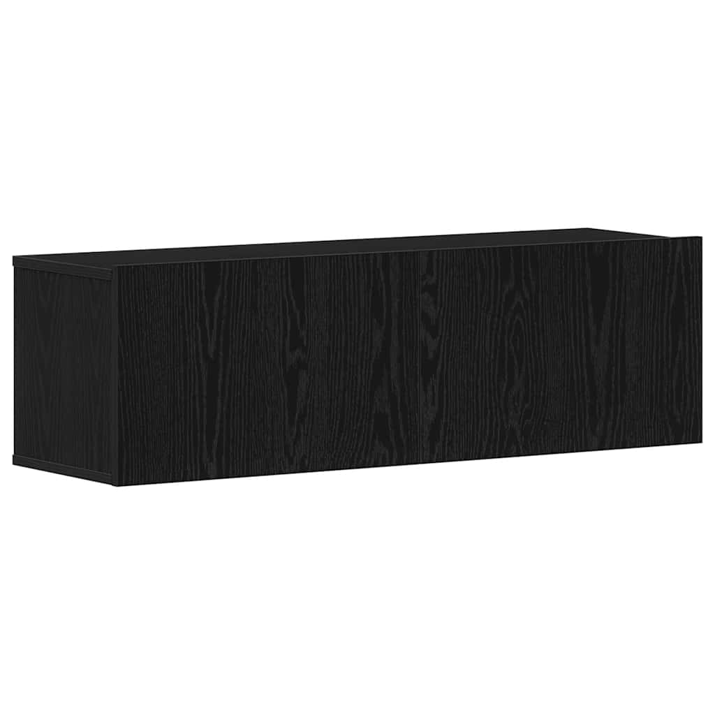 TV Cabinets Black oak 100 x 30 x 30 cm Engineered Wood